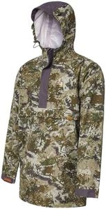 SPIKA Hunting Clothes Camo Jacket: Waterproof Suit Lightweight Shell Biarri Camo Buckland Jackets for Men Hiking and Fishing, Biarri Camo, XX-Large