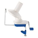 MYFULLY Manual Yarn Ball Winder Capacity 4-Ounce Hand-Operated Winder Holder for Swift Yarn Wool Fiber String Ball (Blue)