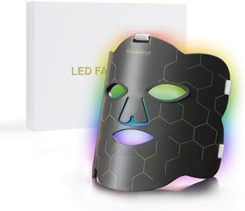 Sthmolepy Red Light for Face, Portable 7 Color Red Light Mask, 4-in-1 Chip Near-Infrared LED Face Light for Home