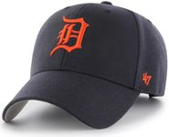 '47 MLB Alternate MVP Adjustable Hat, Adult One Size Fits All, Detroit Tigers, One Size