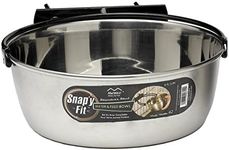 MidWest Homes for Pets Snap'y Fit Stainless Steel Food Bowl/Pet Bowl, 2 qt. for Dogs & Cats