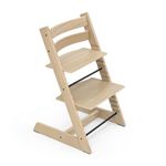 Stokke Tripp Trapp Oak Chair - White Natural Oak (No Harness, No Extended Glider, Chair Only)