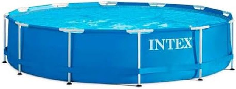 Intex 28212NP – Piscina Fuori Terra Metal Frame Rotonda, Pompa Filtro 2006 L/h, 6503 L, Acciaio e PVC, Blu, 366x76 cm