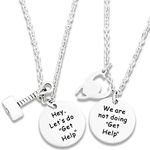 Thor Loki Friendship Jewelry Marvel Comic Inspired Necklace for Best Friends Set of 2