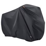 BEEWAY Bike Cover for 2 Bikes, Waterproof Bicycle Cover for Outside Storage - 210T Polyester with Pu Coating Bike Rain Cover for Mountain Road Bike 210x110x95cm
