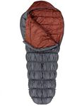 Klymit KSB Lightweight Mummy Sleeping Bag, 20°F Sleeping Bag for Camping, Hiking, and Backpacking in Cold Weather, Gray, Extra Large