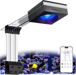 PopBloom RL115 Reef LED Light,Powerful as 135W Reef Aquarium Lighting for LPS/SPS Corals and Saltwater Fish Tanks, Built-in Timer, Blue Focused Spectrum,APP Control