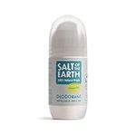 Salt Of the Earth Refillable Natural Deodorant Roll On Unscented - Effective Protection, 100% Natural, Eco friendly, Vegan, Suitable for Women, Men & Kids - 75ml