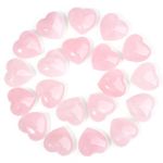 MAIBAOTA Rose Quartz Heart Healing Crystals Gemstones Pocket Nature Spiritual Energy Pink Love Gem Stones Set Gifts for Women Reiki Divination Balancing Yoga Meditation 10PCS