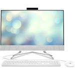 HP 24" All-in-One Desktop, AMD Athlon Silver 3050U Processor, AMD Radeon Graphics, 8 GB RAM, 256 GB SSD, Windows 11 Home (24-dd0210, Snow White)