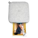 HP Sprocket 3x4 (8.9x10.8 cm) Portable Photo Printer, Instant Print Pictures and Scrapbook with Zink Sticky-Backed Paper from your iOS & Android Device, For Home Use or On the Go, White