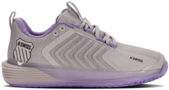 K-Swiss Women's Ultrashot 3 Tennis Shoe, Raindrops/Paisley Purple/Moonless Night, 6 M