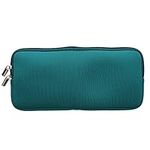 kwmobile Neoprene Case Compatible with Logitech K380 - Case for Keyboard Soft Travel Sleeve - Petrol