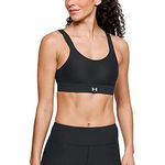 Under Armour Women UA Vanish High Sport Bra - Black/Black/Reflective (001), Size 32C