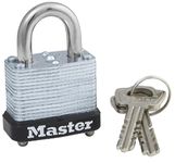 Master Lock 105D Wide Warded Padlock, 1-1/8-Inch, Steel