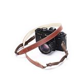 CANPIS CP008 Genuine Leather Camera Strap 95-135cm Adjustable Retro Camera Shoulder Neck Strap for Canon Nikon Leica Fuji Sony etc Mirrorless and DSLR Micro Cameras (Brown)