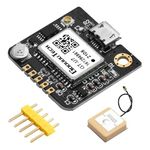 GPS Module Receiver,Navigation Satellite Positioning NEO-6M (Arduino GPS, Drone Microcontroller, GPS Receiver) Compatible with 51 Microcontroller STM32 Arduino UNO R3 with Antenna High Sensitivity