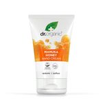 Dr Organic Manuka Honey Hand Cream, Moisturising, Dry Skin, Mens, Womens, Natural, Vegetarian, Cruelty-Free, Paraben & SLS-Free, Recycled & Recyclable, Organic, 125ml, Packaging may vary