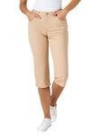 Lee Women's Relaxed-Fit Capri Pant, Café, 14