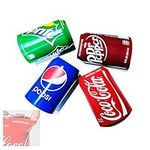 4 Pack Beer Can Covers Silicone Sleeve Hide a Beer to Look Like Soft Drink Soda, Suitable 12FL OZ 355ml Aluminum Can, Perfect for Home Party, Outdoors Events, Beach, Park, Travel, Picnic