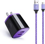 Charger Plug Micro USB Cable Compat