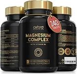 Advanced Vegan Magnesium Tablets | Magnesium Supplements for Restless Leg Syndrome Relief, Leg Cramps & Calm Sleep | Magnesium Citrate, Oxide & Vitamin B6 | UK Made Magnesium Supplement (240 Tablets)