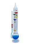 Glassic Gifts Galileo Thermometer/Goethe Ball Barometer Combo Unit