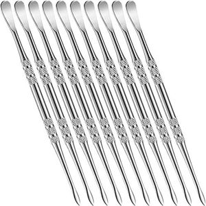 10 Packs Wax Carving Tool Wax Tool Carving Tool Stainless Steel Tool Spoon 4.75 Inch (Silver)