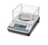 CAS Digital weighing scale 600gm x 10mg Jewellery Weighing Scales with Superior performance Loadcell Protection Locker Kensington Lock , Windshield for Laboratories Research Purpose, With Optional Display