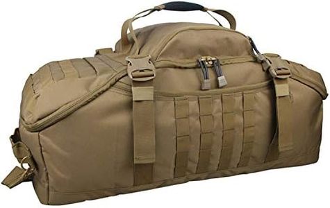 Greencity Travel Duffel Bag for Weekend Overnight Bag Waterproof Small Large for Men Women 25L 42L 68L, Coyote, 42L,(23x12x9)Inches