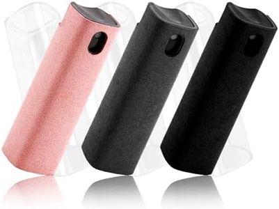 3 Pcs Screen Cleaner Spray (Black/Pink/Grey) Phone Touchscreen and Car Screen Cleaning Kit for TV, Car Touchscreens, Cell Phones, Tablet Computer, PC, Computer, Laptop, iPhone, iPad & MacBook Pro