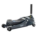 Draper 24276 Professional Low Profile Garage Trolley Jack, 4 Tonne, Grey and Black, One Size