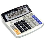 OFFIDIX Office Desktop Calculator Solar and Battery Dual Power Electronic Calculator Portable 12 Digit Large LCD Display Calculator 1PC