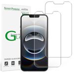 amFilm Essential Screen Protector for iPhone 14 iPhone13 iPhone 13 Pro 6.1", Premium 9H+ Tempered Glass, Anti-Scratch, HD-Clear and Touch-Sensitive, Case Friendly, 2 Pack