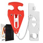 Portable Door Lock Universal L-Shaped, Hotel Door Locks for Travelers, Door Lock Latch Additional Privacy and Safety in Home Hotel and Apartment, Door Lock Security, Travel Door Locks for Hotel Rooms