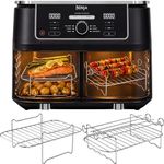 Ninja 9.5L AF400UK Air Fryer Racks | Made for Ninja AF400 9.5L | 2 Racks + 4 Skewers | 304 Stainless Steel | Ninja AF400UK Accessories | by iStock Ltd