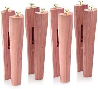 HOUNDSBAY Cedar Boot Tree Shaft Shaper, Tall Boot Inserts Shape Holders, Men & Women - Boot Trees, Stand for Riding & Cowboy Boots (Pack of 2)