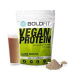 Boldfit Plant Protein Powder For Men & Women - Vegan Plant Protein Powder - Supports Metabolism, Immunity & Antioxidant - Cafe Mocha 1kg