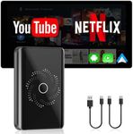 TrolinkTek AI Box Wireless Carplay Adapter, Android 13.0 System, 4 Core, WiFi 6 & Bluetooth 5.4, 4K Video Support Netflix YouTube on Car Screen for OEM Wired CarPlay & Android Auto（4GB RAM+32GB ROM）