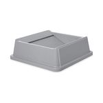 Rubbermaid Commercial Untouchable Trash Can Lid, Gray, FG266400GRAY)