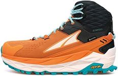 ALTRA Running Women's Olympus 5 Hike Mid GTX Trail Running Shoes, Grey/Orange, 7.5 US Size