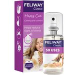 FELIWAY Classic 60ml Spray, comforts cats and helps solve behavioural issues and stress/anxiety in the home and on the move - 60ml