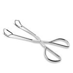 Hiash Food Tongs, Heavy Duty Stainless Steel Kitchen Tongs for Cooking, Barbecue, Serving Scissors Tongs - Buffet Pliers 9 Inch (9 inch)