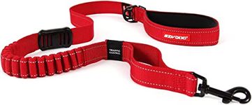 EzyDog Zero Shock Leash - Best Shock Absorbing Dog Leash, Control & Training Lead (48" Red)