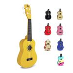 CB SKY 21" (53cm) Soprano Ukulele for Kids/Beginners - Yellow