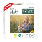 Eco by Naty Nappy Pants - Hypoallergenic and Chemical-Free Pull Ups, Highly Absorbent and Eco Friendly Training Nappies for Boys and Girls (Size 7 – 64 Count)