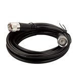 CB Antenna Coax Cable, RG8x Coaxial Cable, 15ft UHF PL259 Male to Male Low Loss Cord, 50 Ohm for HAM Radio Antenna