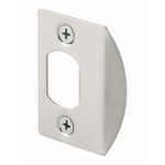 Prime-Line Products E 2457 Door Strike Plate, Satin Nickel, 2-Pack