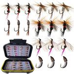 Fly Fishing Flies Kit, 50/114Pcs Ha