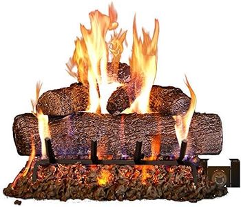 Peterson Fyreside 24-inch Live Oak Log Set with Vented Burner, Auto-Safety Pilot Control Valve and Gas Connection Kit. (Natural Gas Only)